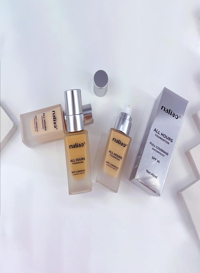 Maliao All Hours Foundation Mat Lumineux - Luminous Matte, Full Coverage, Waterproof, Ultimate Radiant (05-NATURAL NUDE) - Image 4