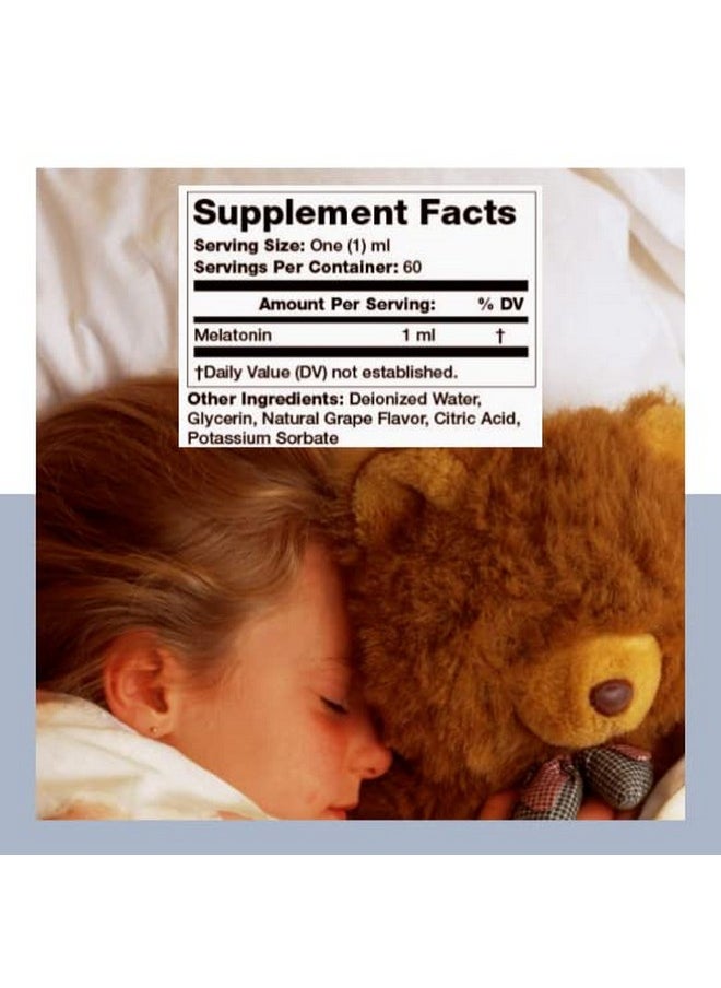 Olympian Labs Olympian Labs Liquid Melatonin 1mg, 2 Ounce, Fall Asleep Naturally, Alcohol Free  - Image 4