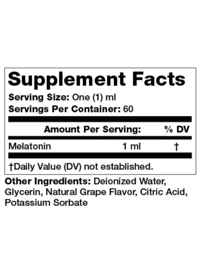 Olympian Labs Olympian Labs Liquid Melatonin 1mg, 2 Ounce, Fall Asleep Naturally, Alcohol Free  - Image 2