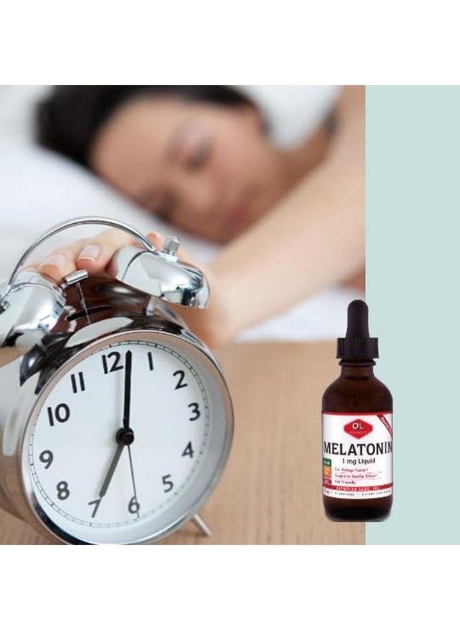 Olympian Labs Olympian Labs Liquid Melatonin 1mg, 2 Ounce, Fall Asleep Naturally, Alcohol Free  - Image 3