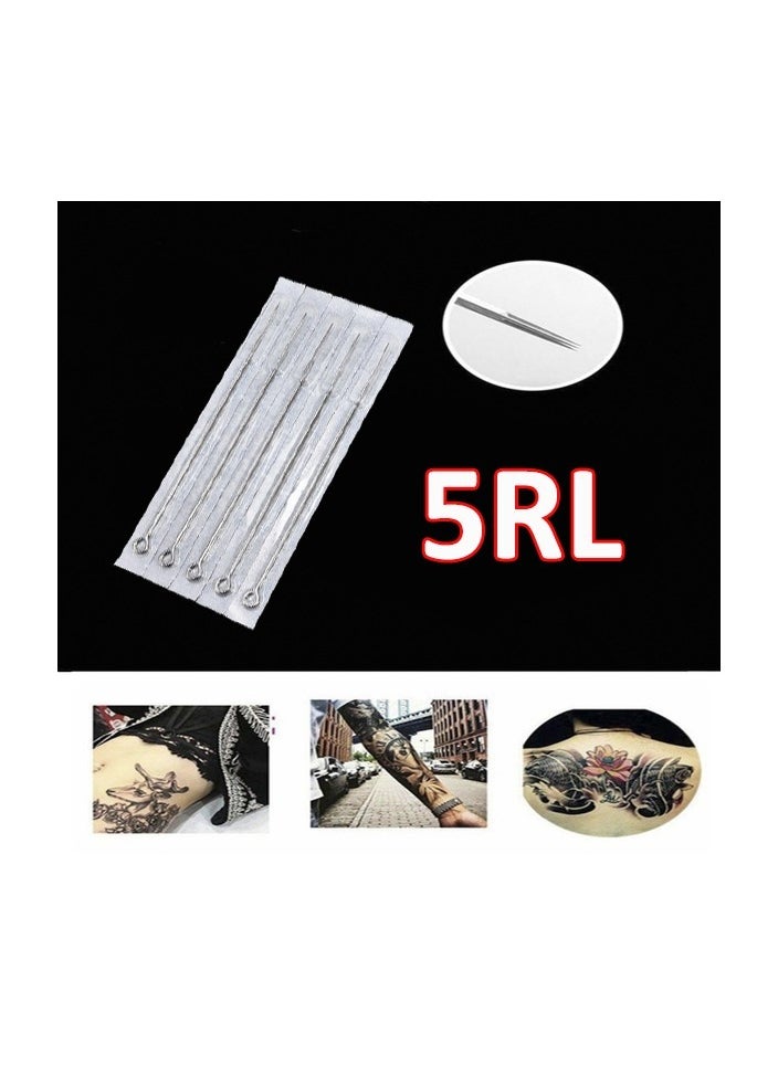 Generic 5-Pieces/Set Disposable Round Liner Sterile Tattoo Needles,Size 5RL  - Image 2