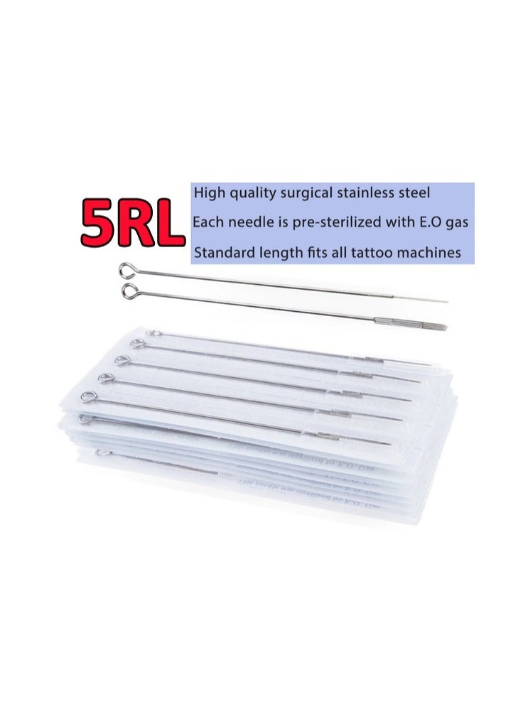 Generic 5-Pieces/Set Disposable Round Liner Sterile Tattoo Needles,Size 5RL  - Image 4
