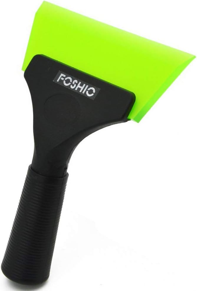 FOSHIO Squeegee Rubber Spatula for Shower, Squeegee for Window Cleaner, Squeegee, Cleaning Tool Ideal for Glass, Mirror, Bathroom Cabin, Windshield - Image 1