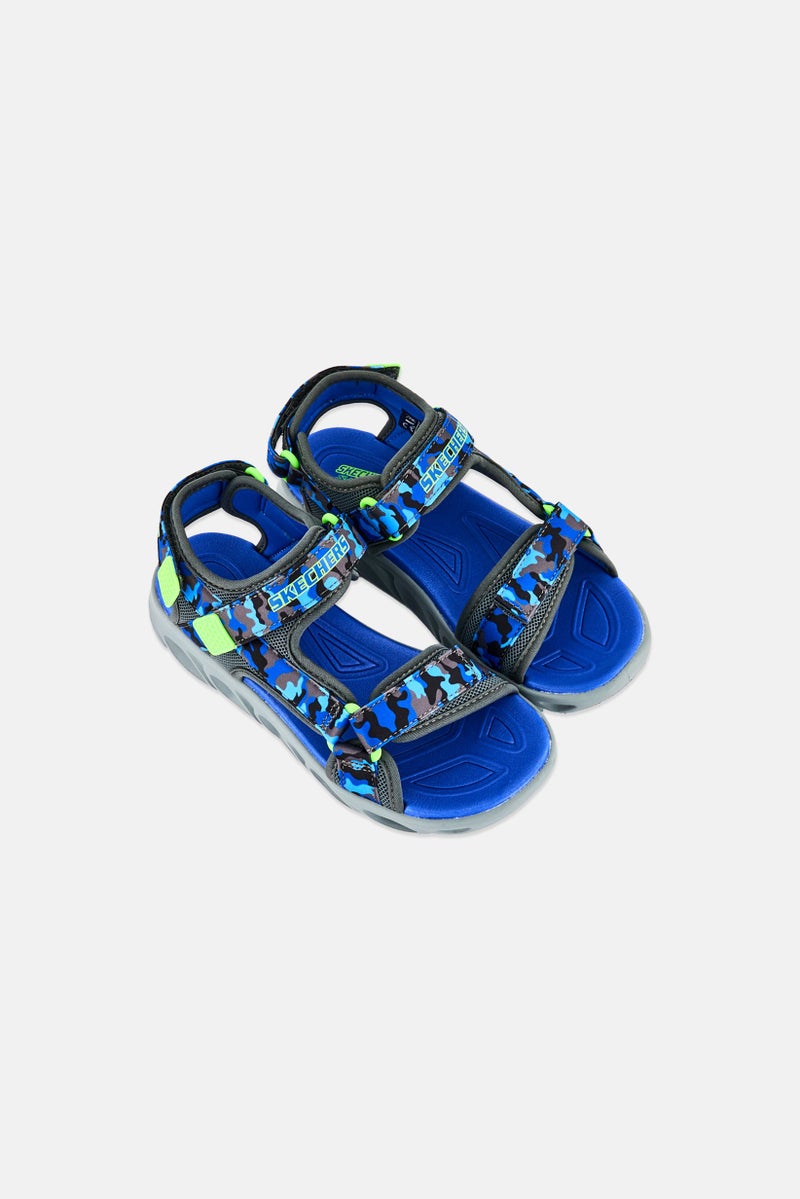 SKECHERS Kids Boy Light Hypno Splash Velcro Sandals, Multicolor - Image 4