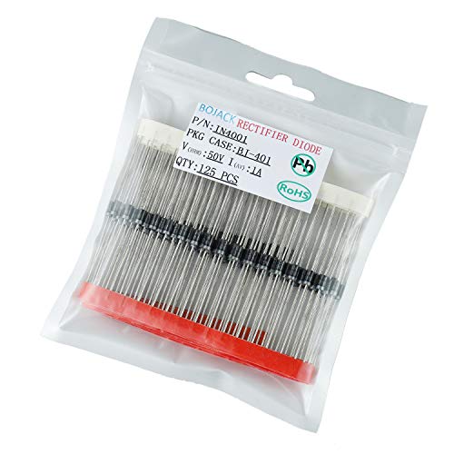 BOJACK ديود تصحيح BOJACK 1N4001 1 أ 50 ف DO-41 محوري 4001 1 أمبير 50 فولت (عبوة من 125) - Image 2