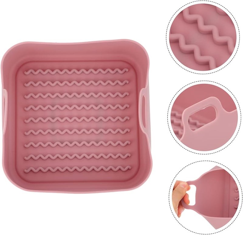 لوحة سيليكون مقلاة الهواء أونومور سلة طعام غير لاصقة سهلة التنظيف تمنع التساقط - Image 5