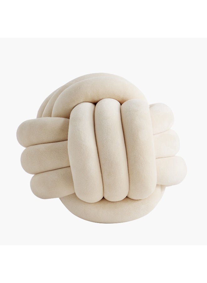 Home Box وسادة كوشي لوف بعقدة - كريمي - Image 4