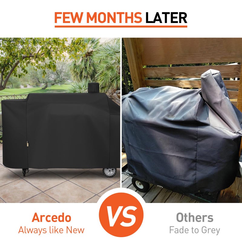 Arcedo Grill Cover Compatible with Pit Boss 1100 Pro Series Pellet Gas Combo Grill, Heavy Duty Waterproof All Weather Protection for Outdoor Wood Pellet BBQ - Image 3