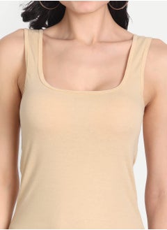 Aimly Aimly Women's Regular Fit Sleeveless Cotton Long Camisole Slip Spaghetti Combo Pack of 3  - Image 4
