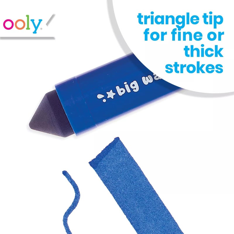 Ooly Thick Toddler Markers with Jumbo Grip, Mighty Mega Triangle Tip Markers for Toddlers with Jumbo Barrel, Perfect for Little Hands - TRIANGLE TIP - Image 3