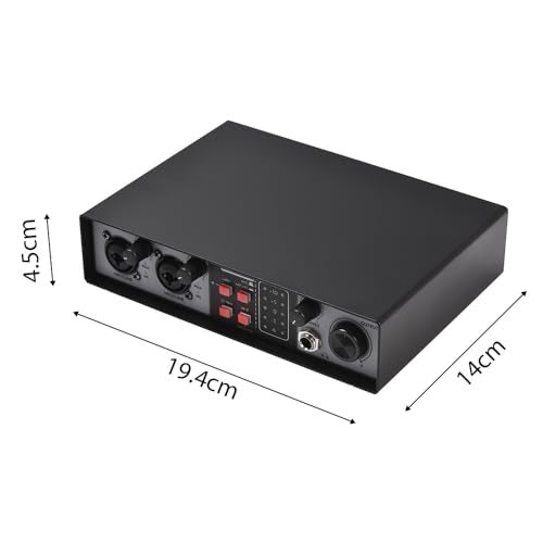 summina 2in 2out Mixer Recording Sound Card Computer Recording Audio Interfaces Mixing Console Computer Recording Driver Free DJ Microphone Equipment 48V Phantom Power Supply Audio Mixer - Image 3