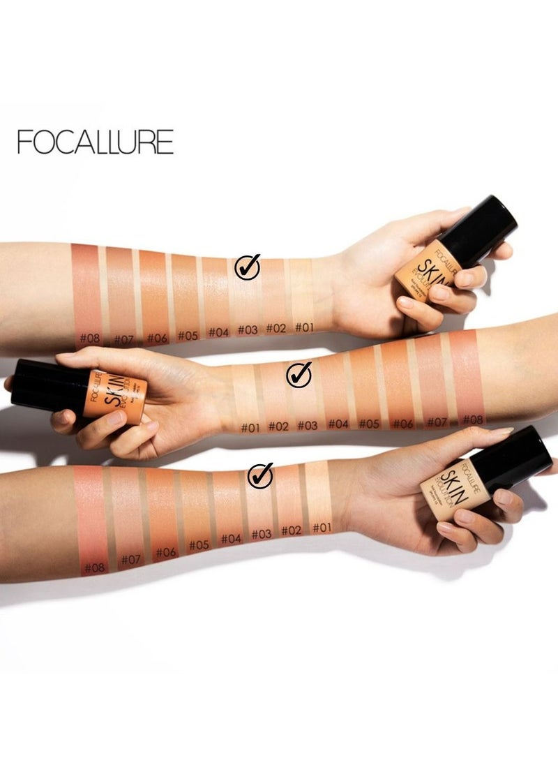 فوكالور كريم الأساس السائل Skin Evolution - # 3 Warm Ivory  - Image 3