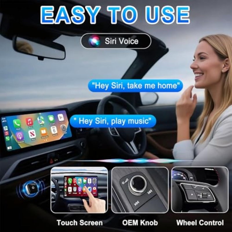 محول CarPlay اللاسلكي لجهاز iPhone، ترقية 2 في 1 USB من النوع C، تحويل CarPlay السلكي إلى اتصال لاسلكي سريع ومستقر، التوصيل والتشغيل للسيارات - Image 2
