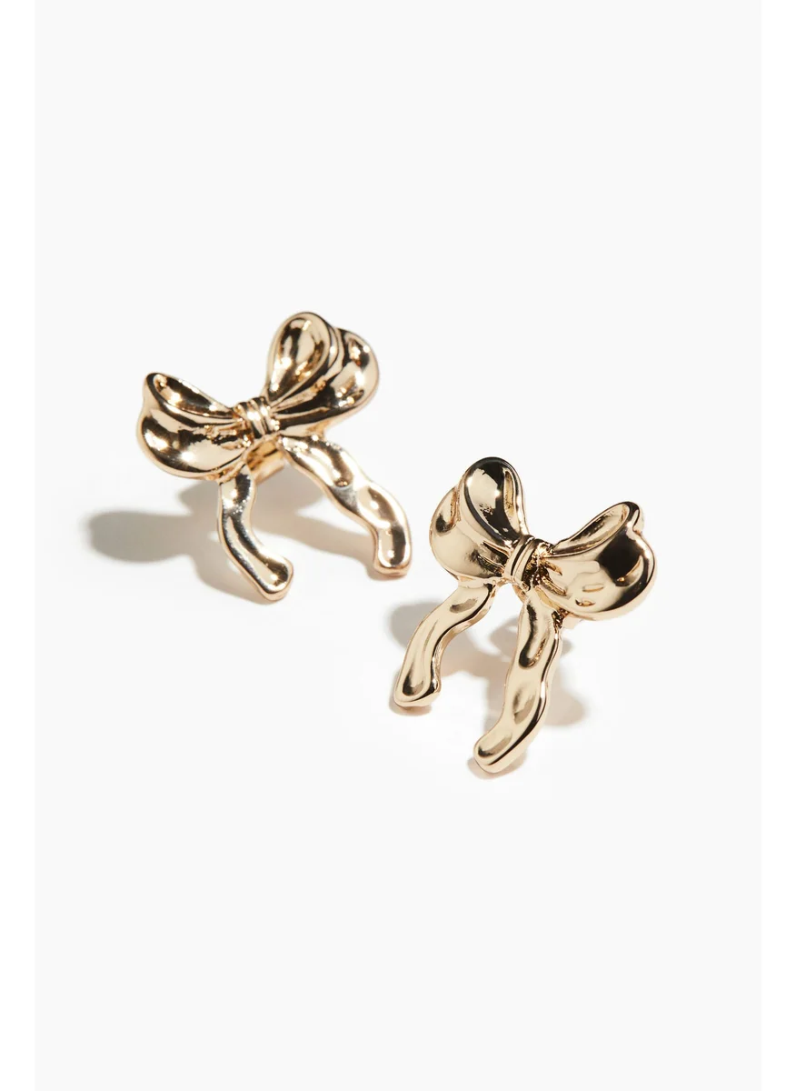 اتش اند ام Bow-Shaped Stud Earrings