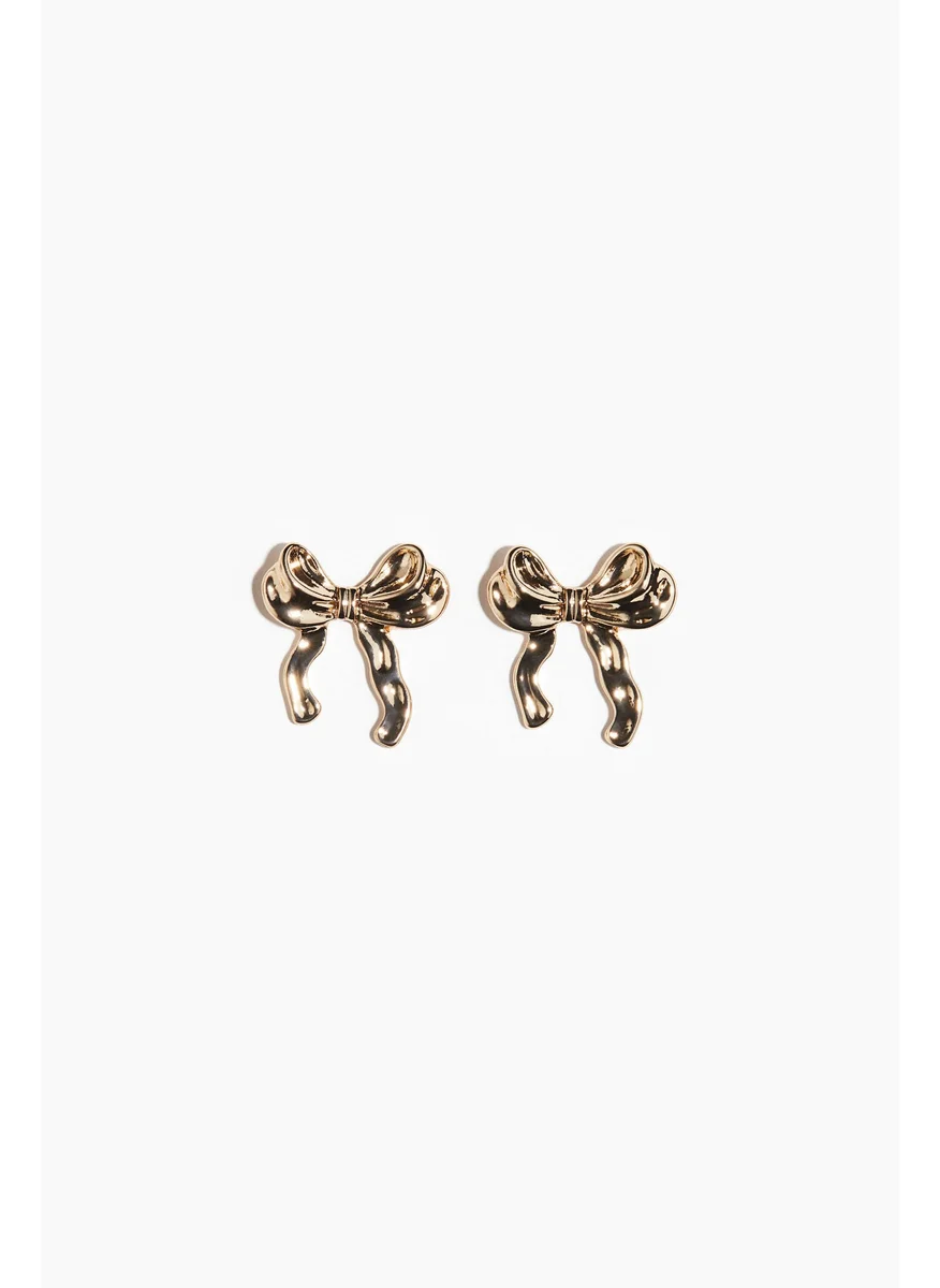 اتش اند ام Bow-Shaped Stud Earrings