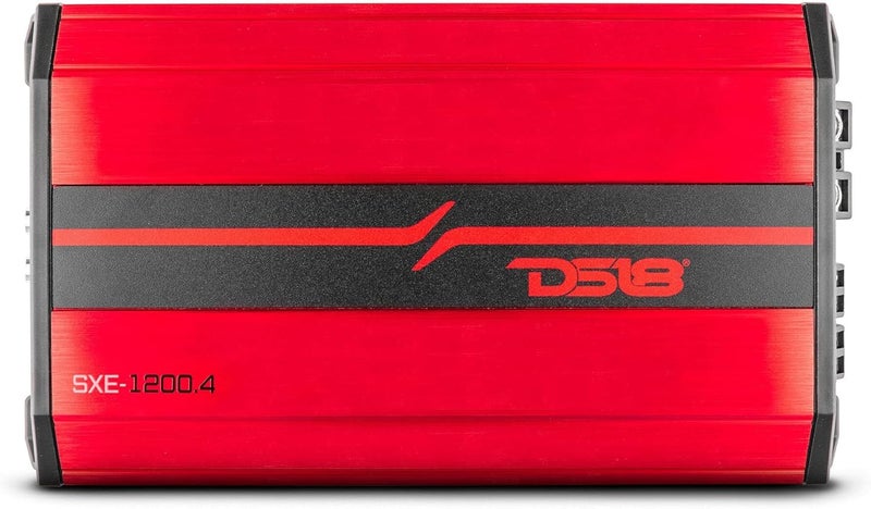 DS18 SXE-1200.4/RD مضخم صوت سيارة 4 قنوات 1200 واط ذروة من فئة A/B كامل النطاق - Image 5