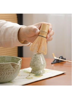 MarlaMall Matcha Whisk Set, Japanese Matcha Tea Set 7Pcs, Include Matcha Bowl, Bamboo Matcha Whisk, Bamboo Scoop, Whisk Holder, Stainless Steel Tea Sifter, For Stirring Matcha Bamboo Matcha Tool  - Image 4