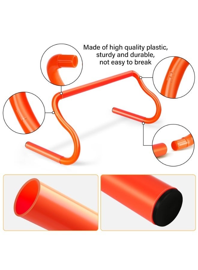 WALALLA Agility Hurdles Training Equipment - 10 Speed Hurdles and 10 Soccer Cones with Carrying Bag for Soccer, Football, and Track Drills, Ideal for Athletes Speed and Agility Training - Image 4