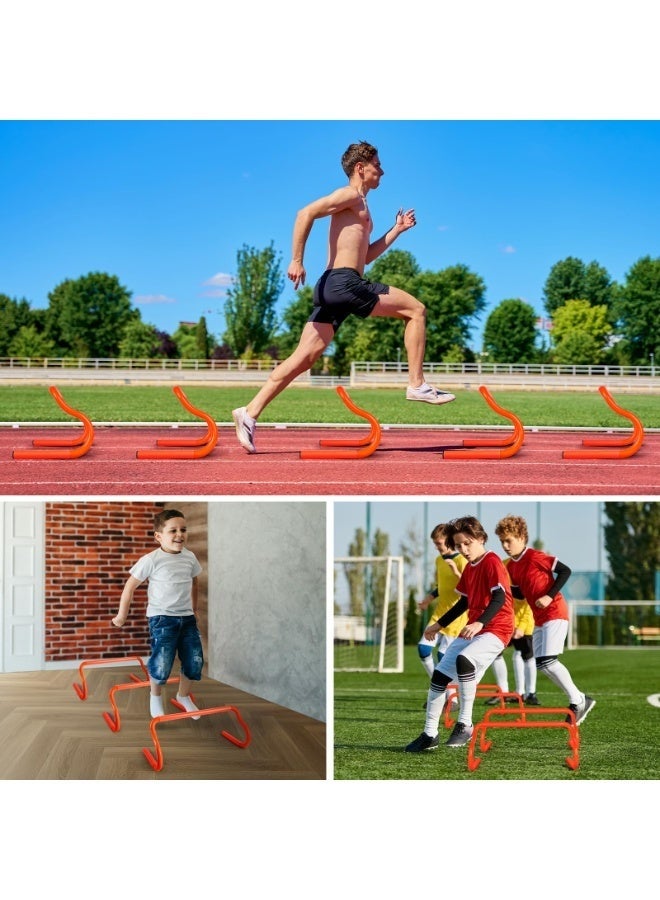 WALALLA Agility Hurdles Training Equipment - 10 Speed Hurdles and 10 Soccer Cones with Carrying Bag for Soccer, Football, and Track Drills, Ideal for Athletes Speed and Agility Training - Image 5