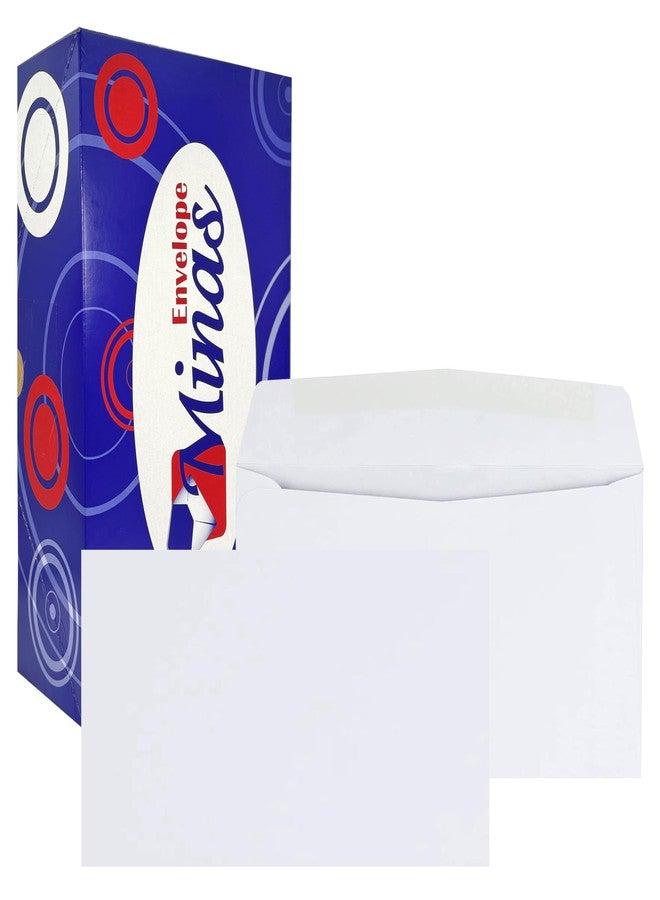 Minas Envelope 500 Minas Envelope 6 3/4 Business Envelopes, 3 5/8 x 6 1/2 Inches, 24lb White Paper, Gummed Closure, 500 Count - Image 1