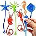 Glow Fever 24PCS Ocean Animal Sticky Hand Toys Stretchy Rubber Party Favors for Kids Classroom Prizes Goodie Bag Stuffers - Image 2