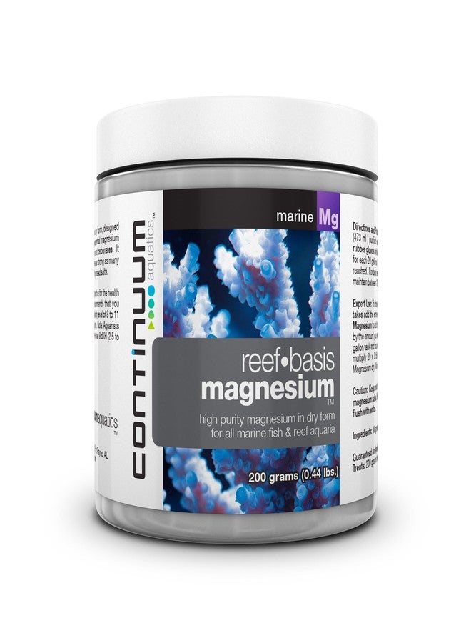 Continuum Aquatics Continuum Reef Basis Magnesium - Powdered Magnesium Supplement for All Marine & Reef Aquariums, 200 Grams - Image 1