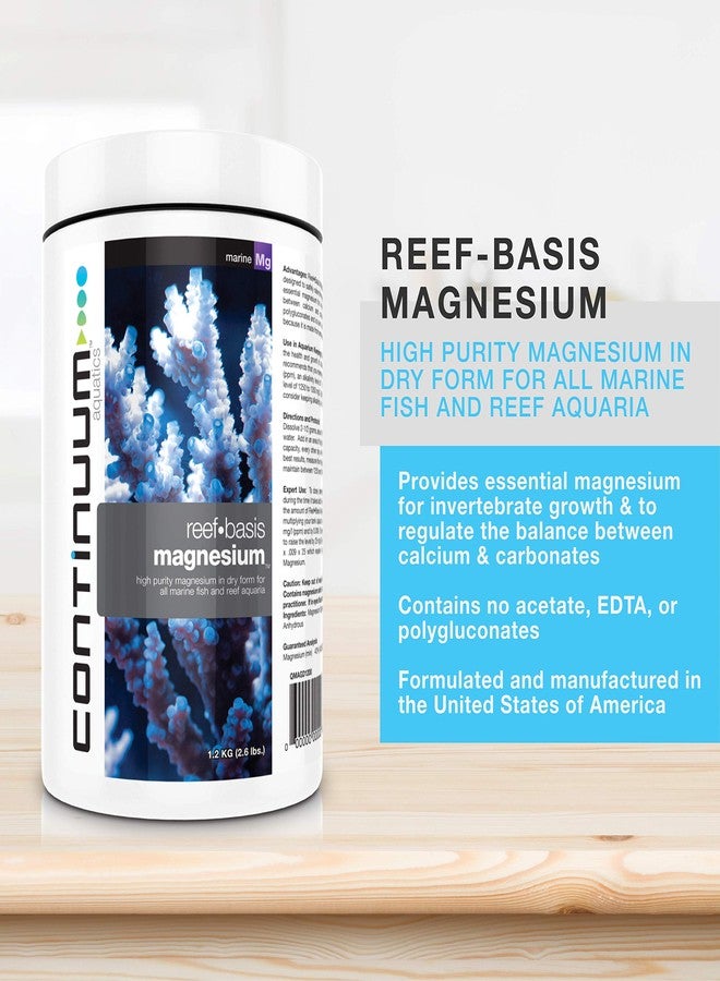 Continuum Aquatics Continuum Reef Basis Magnesium - Powdered Magnesium Supplement for All Marine & Reef Aquariums, 200 Grams - Image 3