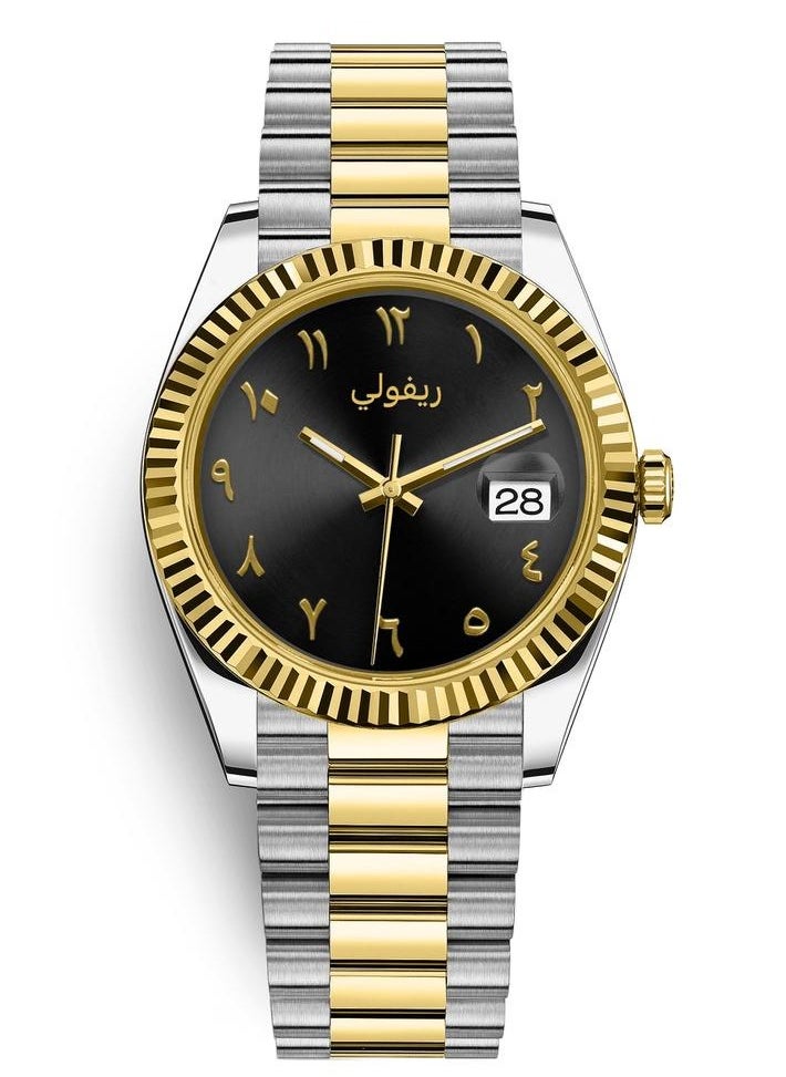 Rivoli Men's watch with Arabic numerals, soft and elegant 