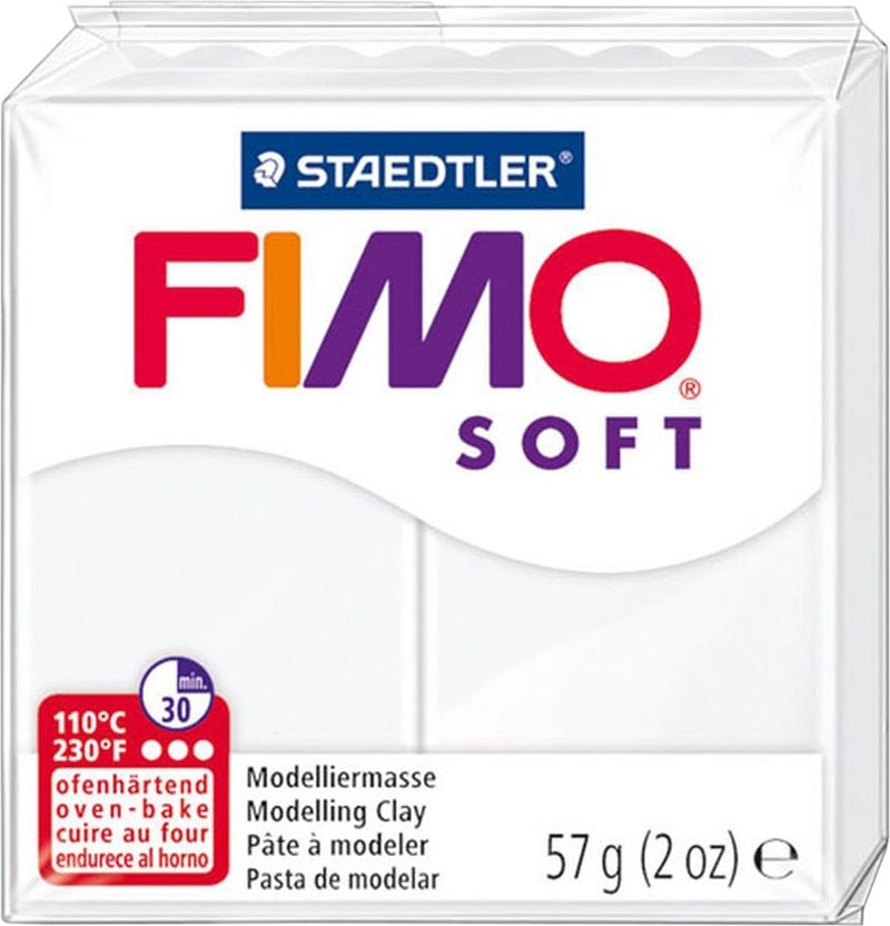 Fimo Soft Polymer Clay White 57G