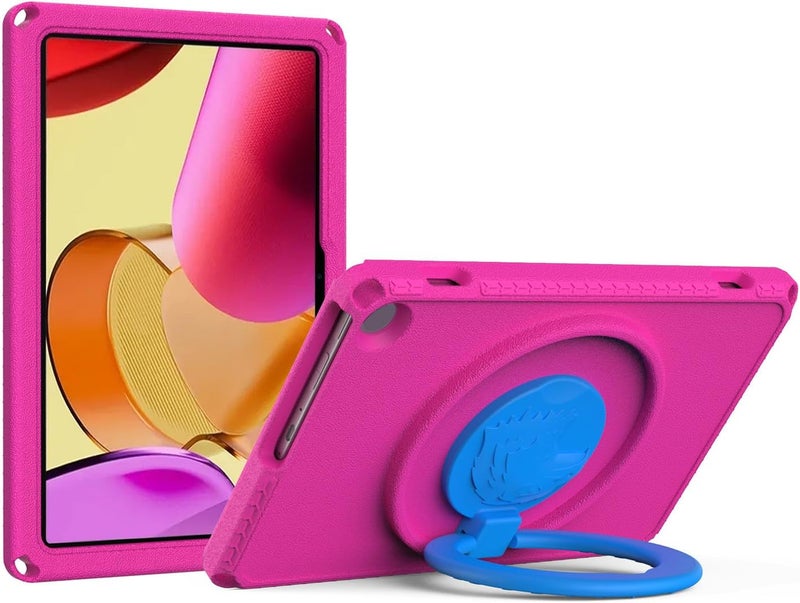 Eagle Pattern Tablet Case, Shockproof EVA Cover with Rotatable Stand, Lightweight Anti-Scratch Anti-Drop Protector for Tablet (Rosy) - Image 1