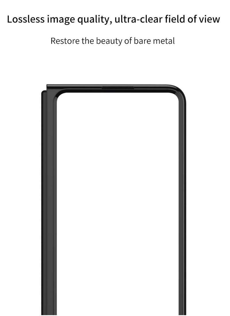 LEEKA Samsung Fold 3 Luxury Case Slim Flip Full Cover For Samsung Galaxy Z Fold 3 Case Anti-knock Plastic Matte Hard Clear Style Cover New Design 2023 For Samsung Galaxy Z Fold 3  - Image 3