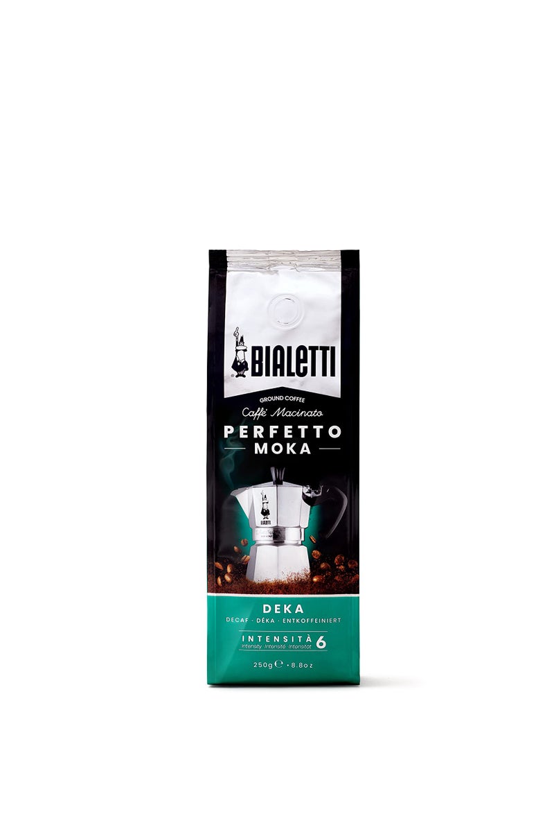 Bialetti - Perfetto Moka Deka: Medium Roasting Ground Coffee, Cereals Aroma, 8.8 Oz - 250g, Bag with Flavour-Saving Valve - Image 1