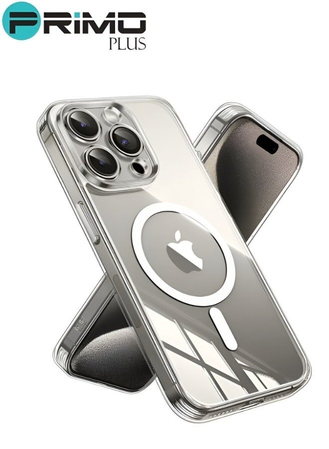 PRIMO PLUS Mag Safe I Phone 15 Pro Max Transparent Case - Image 1