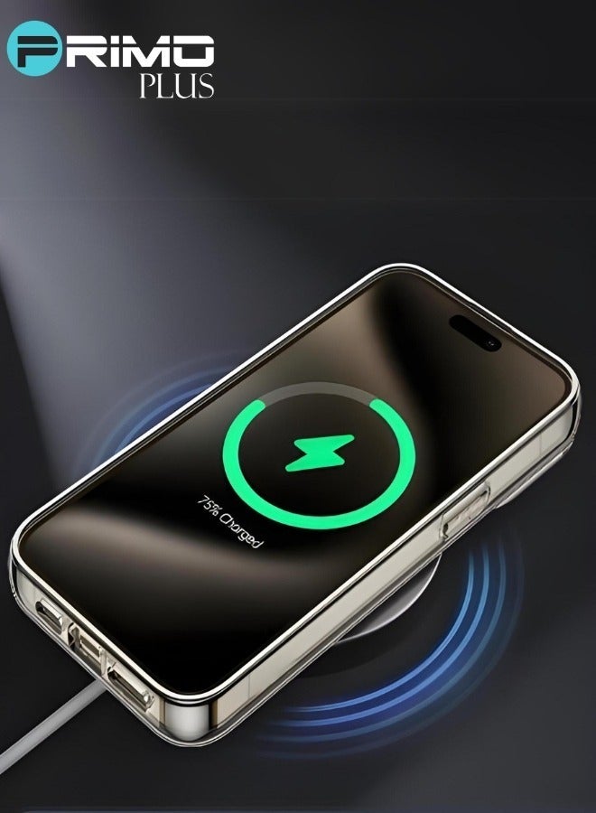 PRIMO PLUS Mag Safe I Phone 15 Pro Max Transparent Case - Image 3