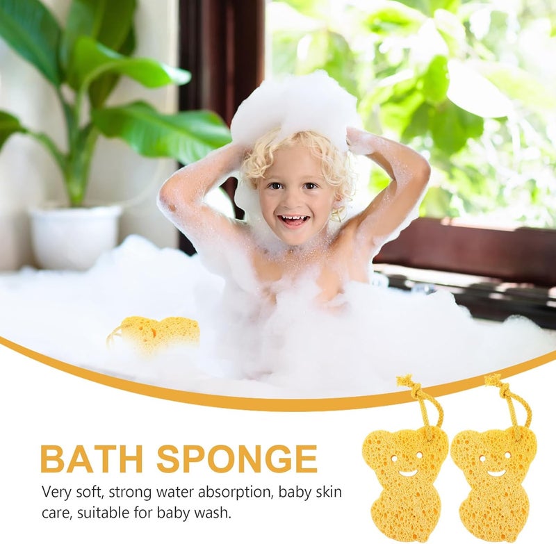 3pcs Natural Fiber Bath Sponge Set, Absorbent Cellulose Shower Sponges and Body Cleaning, Eco-Friendly Soft Exfoliating Bathing Accessories for Gentle Skin Care Random Style - Image 3
