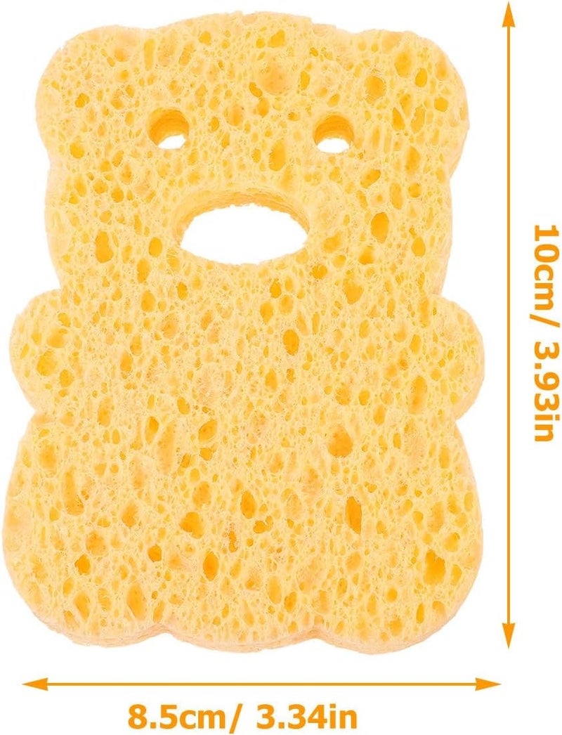 3pcs Natural Fiber Bath Sponge Set, Absorbent Cellulose Shower Sponges and Body Cleaning, Eco-Friendly Soft Exfoliating Bathing Accessories for Gentle Skin Care Random Style - Image 2