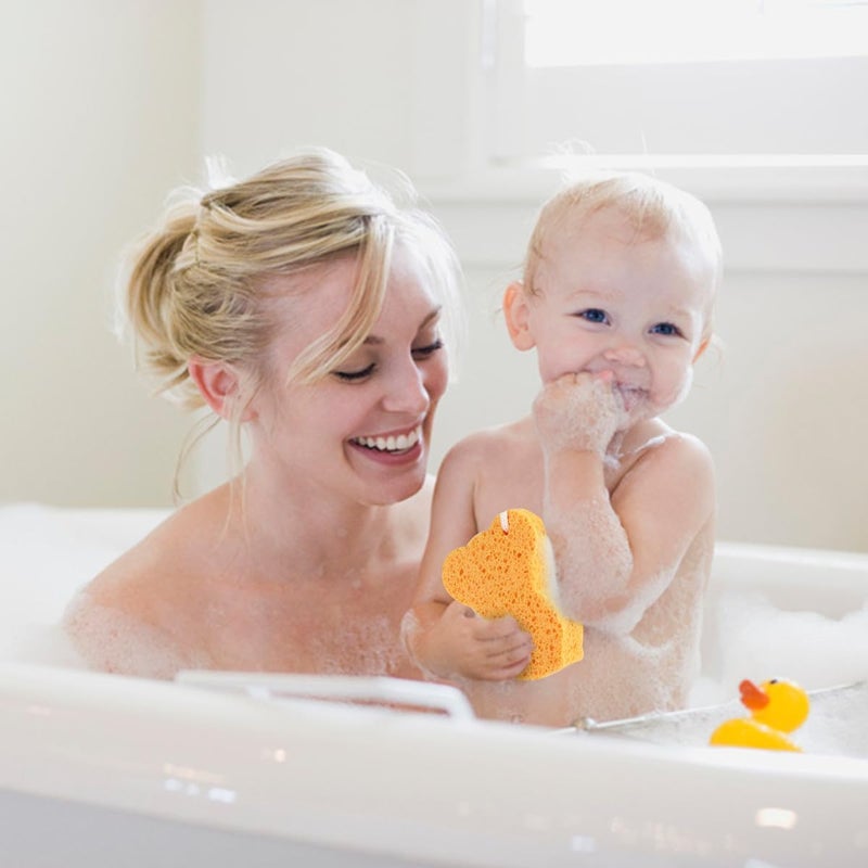 3pcs Natural Fiber Bath Sponge Set, Absorbent Cellulose Shower Sponges and Body Cleaning, Eco-Friendly Soft Exfoliating Bathing Accessories for Gentle Skin Care Random Style - Image 5