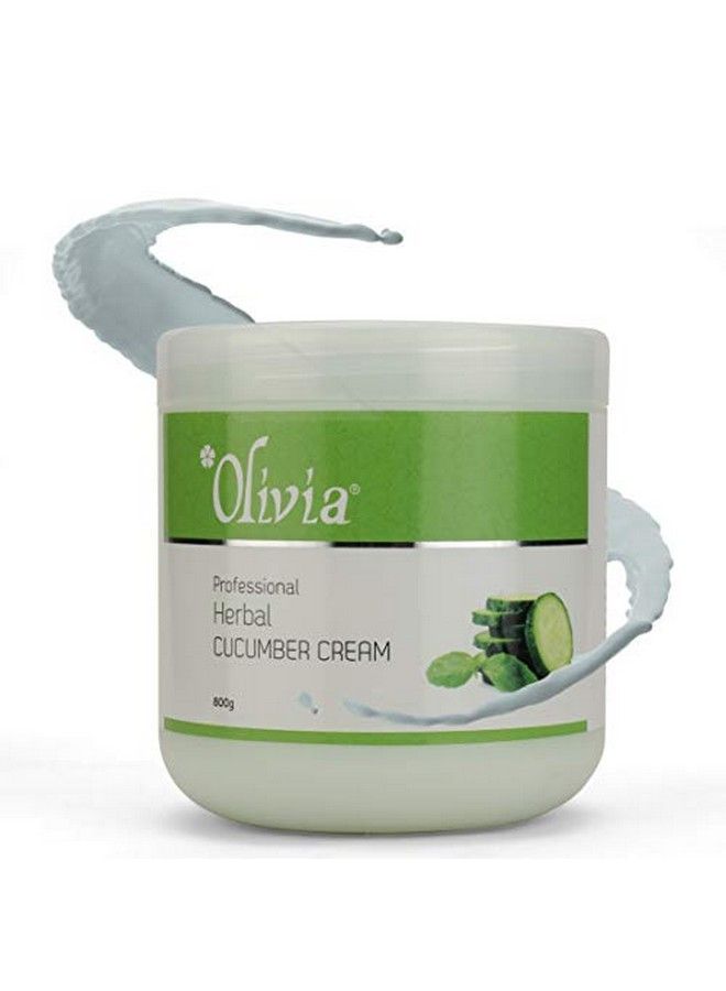 Olivia Herbal Cucumber Facial Massage Cream 800G Sooting Cleanser Radiance And Glow - Image 4