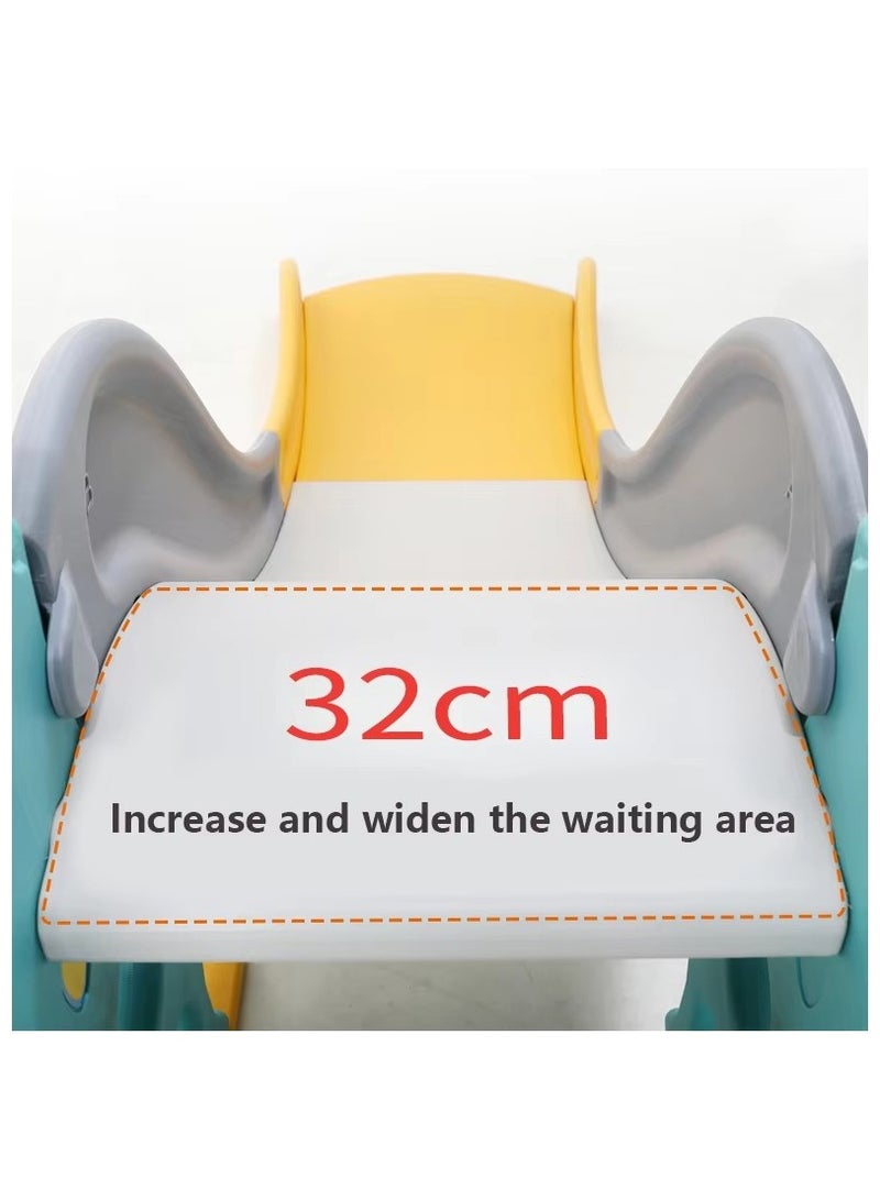 فول جوي زحليقه اطفال مع طوق كرة السلة، 2 في 1 زحليقه للأطفال الصغار والأولاد والبنات المتسلقين، ألعاب داخلية وخارجية - Image 4
