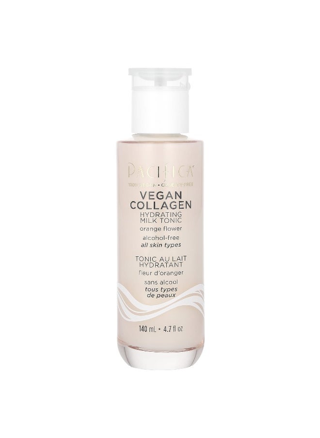 Pacifica Pacifica, Vegan Collagen, Hydrating Milk Tonic, Orange Flower, Alcohol Free, 4.7 fl oz (140 ml)  - Image 1