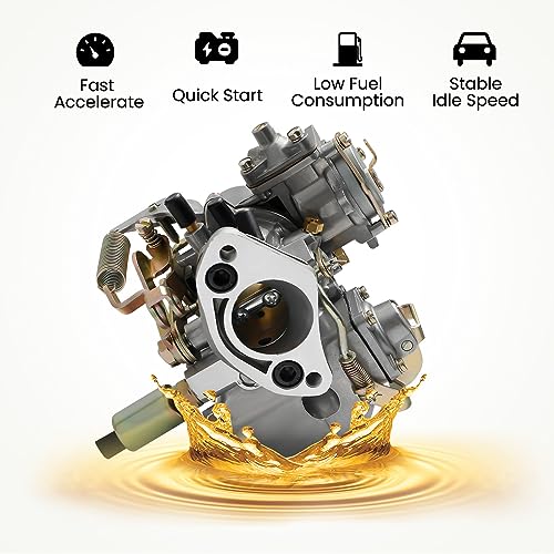 Tuningsworld 30/31 PICT-3 Carburetor for VW Beetle Air Cooled Type 1 2 3 4 Bug Bus Gghia 1975-1982 Single Port 1500CC Manifold, 113129029A 027H117510E Automatic Choke Carb 30 Pict 1 Carburetor - Image 4