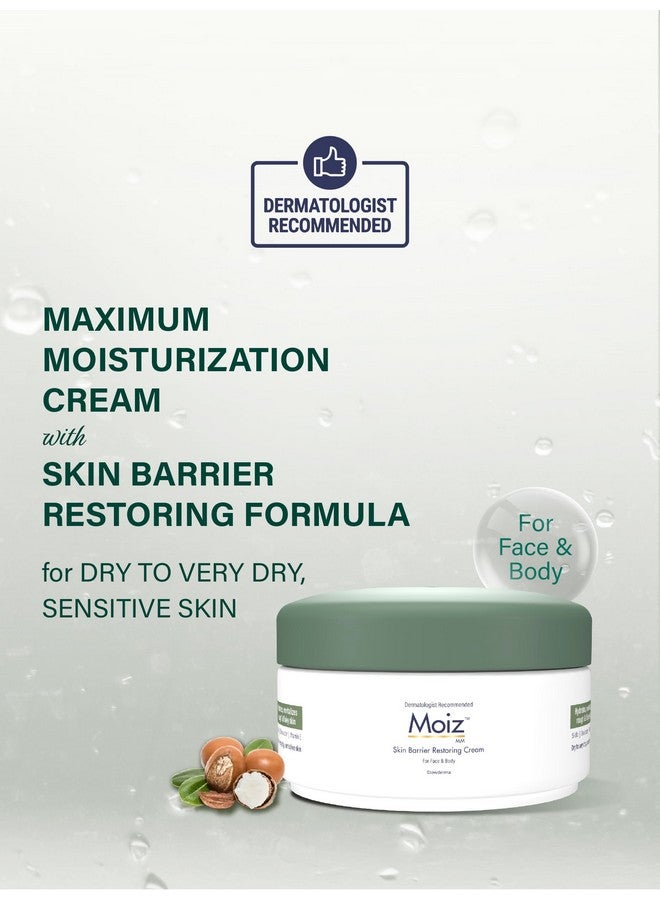 MOIZ Mm Skin Barrier Restoring Cream For Very Dry & Sensitive Skin Shea Butter & Vitamin E Dermatologically Tested - Image 2