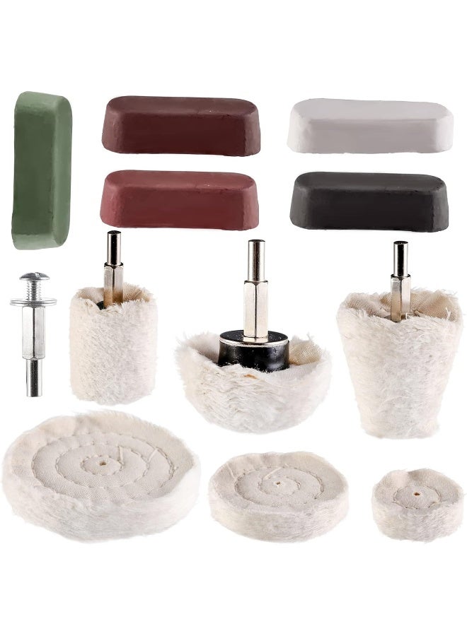 Hedume مجموعة هيدوم من 12 وسادة تلميع وعجلات تلميع - Image 1