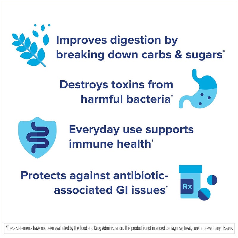 Florastor Probiotics for Digestive  Immune Health 20 Capsules Probiotics for Women  Men 1 Probiotic Worldwide Flush Out Bad Bacteria  Boost The Good with Our Strain Saccharomyces boulardii - Image 5