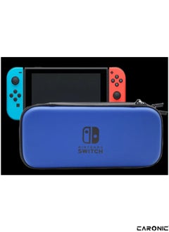 CARONIC Switch Carrying Case Compatible With Nintendo Switch And Oled High Capacity Travel Console And Accessories Blue  - Image 4