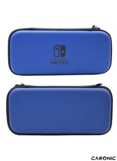 CARONIC Switch Carrying Case Compatible With Nintendo Switch And Oled High Capacity Travel Console And Accessories Blue  - Image 2