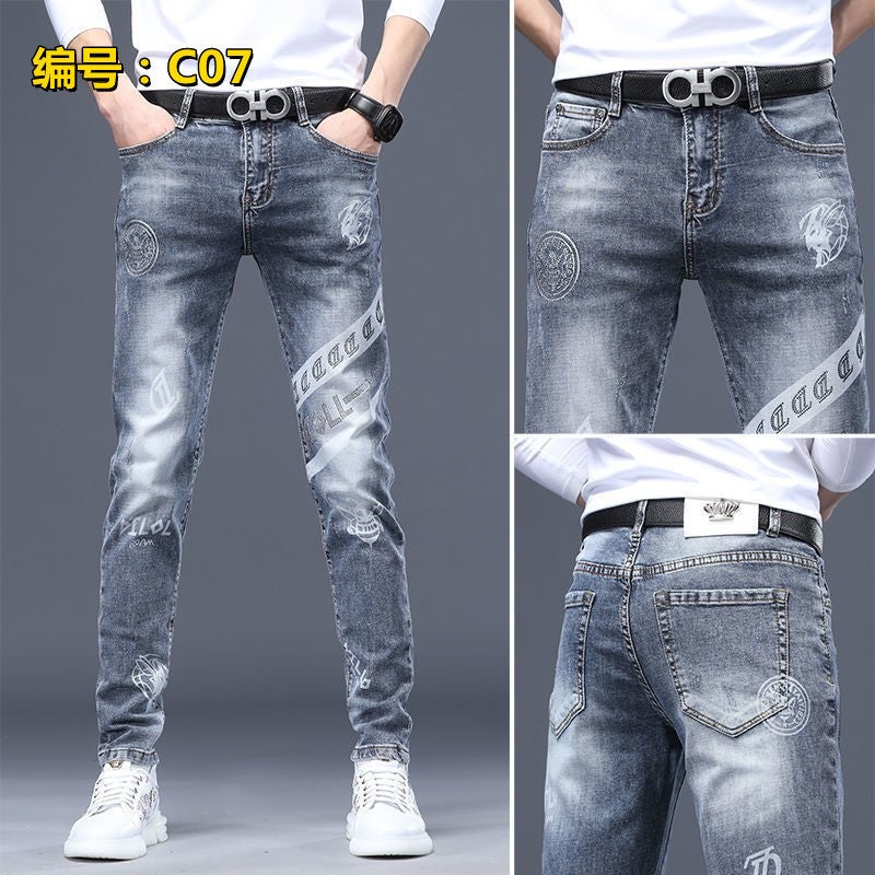 Unisex Classic Denim Jeans Loose Fit Daily Outdoor Wear - Image 1
