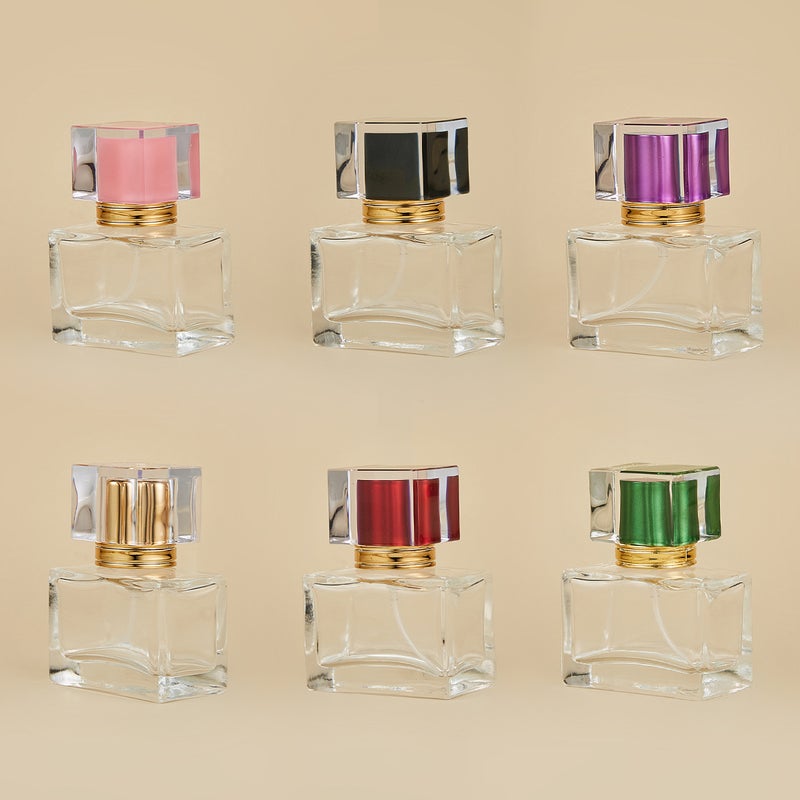 30Ml 50Ml Glass Refill Perfume Bottle Screw Square Glass Bottle Makeup Spray Empty Bottle - Image 1
