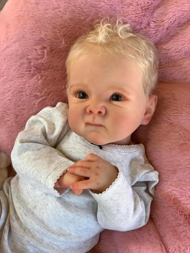 Zero Pam Reborn Baby Dolls Boy Silicone Full Body with Hair 20 Inch Realistic Boy Baby Doll Lifelike Newborn Babys Dolls with Hair Anatomically Correct Real Life Reborn Babies Doll for Kids 3 - Image 1