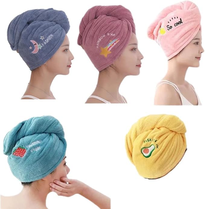 CLICKSWIFT® Hair Wrap Towels for Women Wet Hair, Curly, Longer, Thicker Hair Drying Towels for Women Wipe Head After Washing Hair Towels 1 Pcs - Image 3
